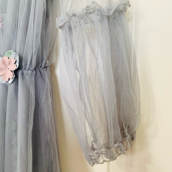 Japanese Lolita Dress . 2 piece set A-line Flowers Princess Party Dress - Picture 9 of 14